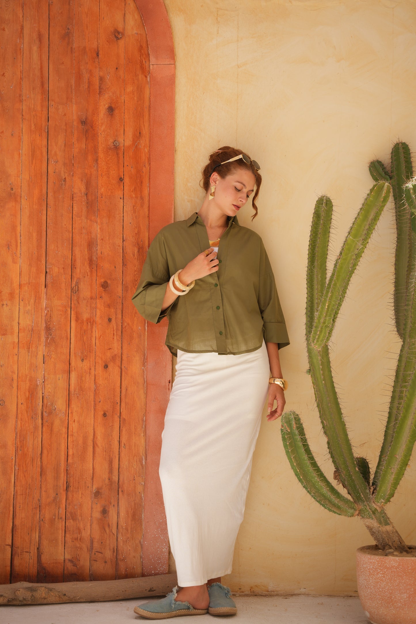 Cabana Shirt in olive
