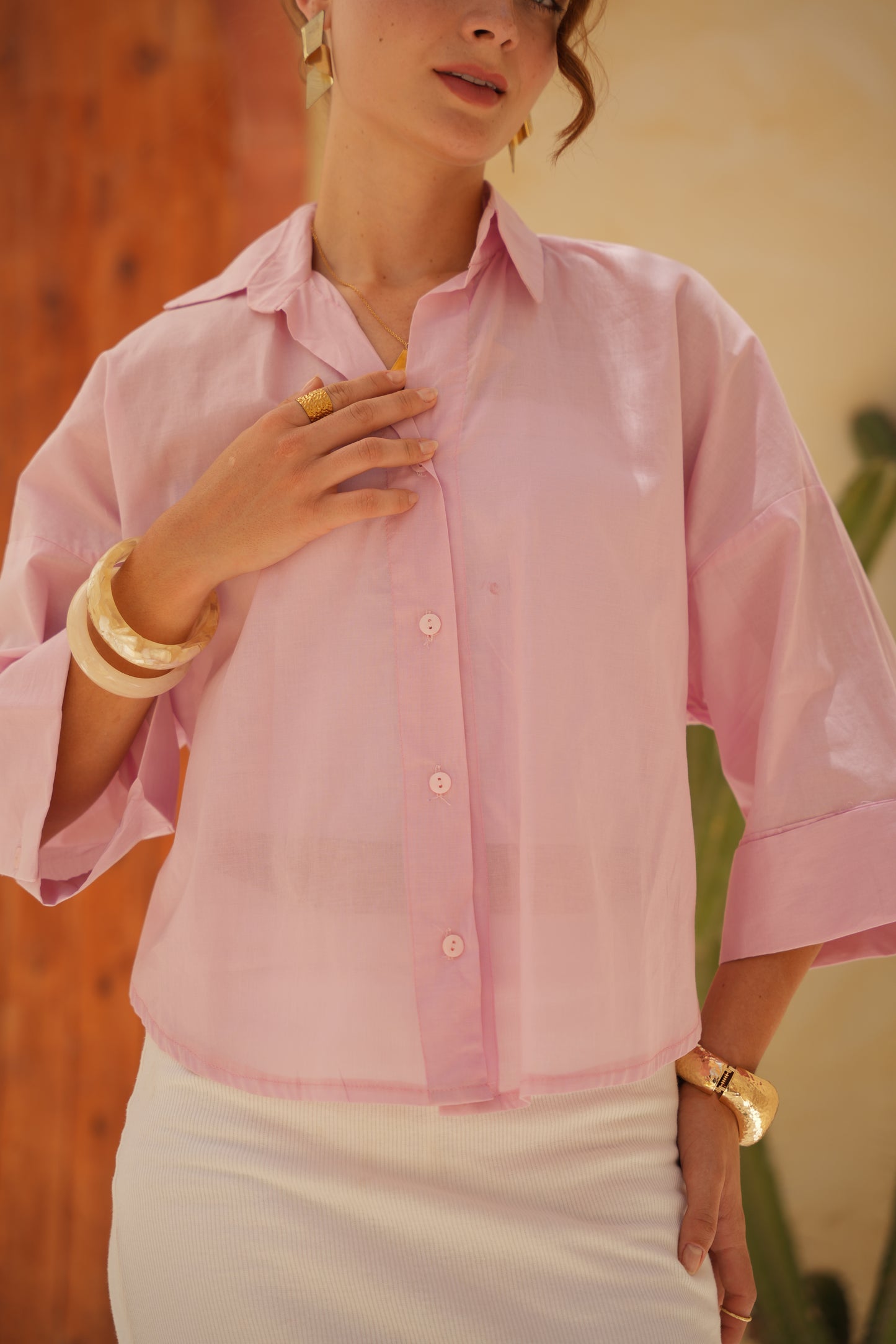 Cabana Shirt in pink