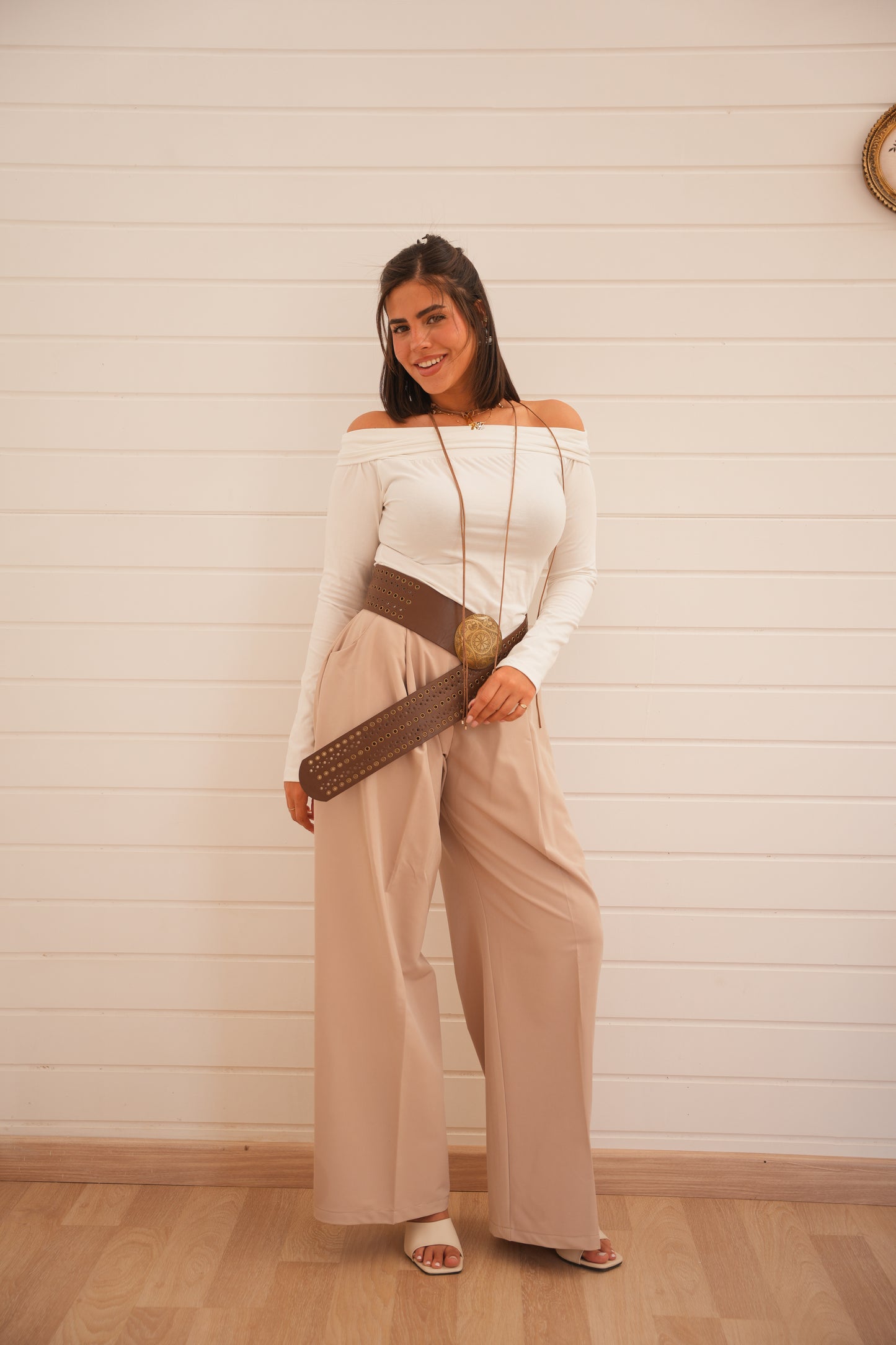 Stellar Trousers in Beige