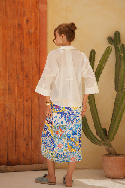 Cabana Shirt in white