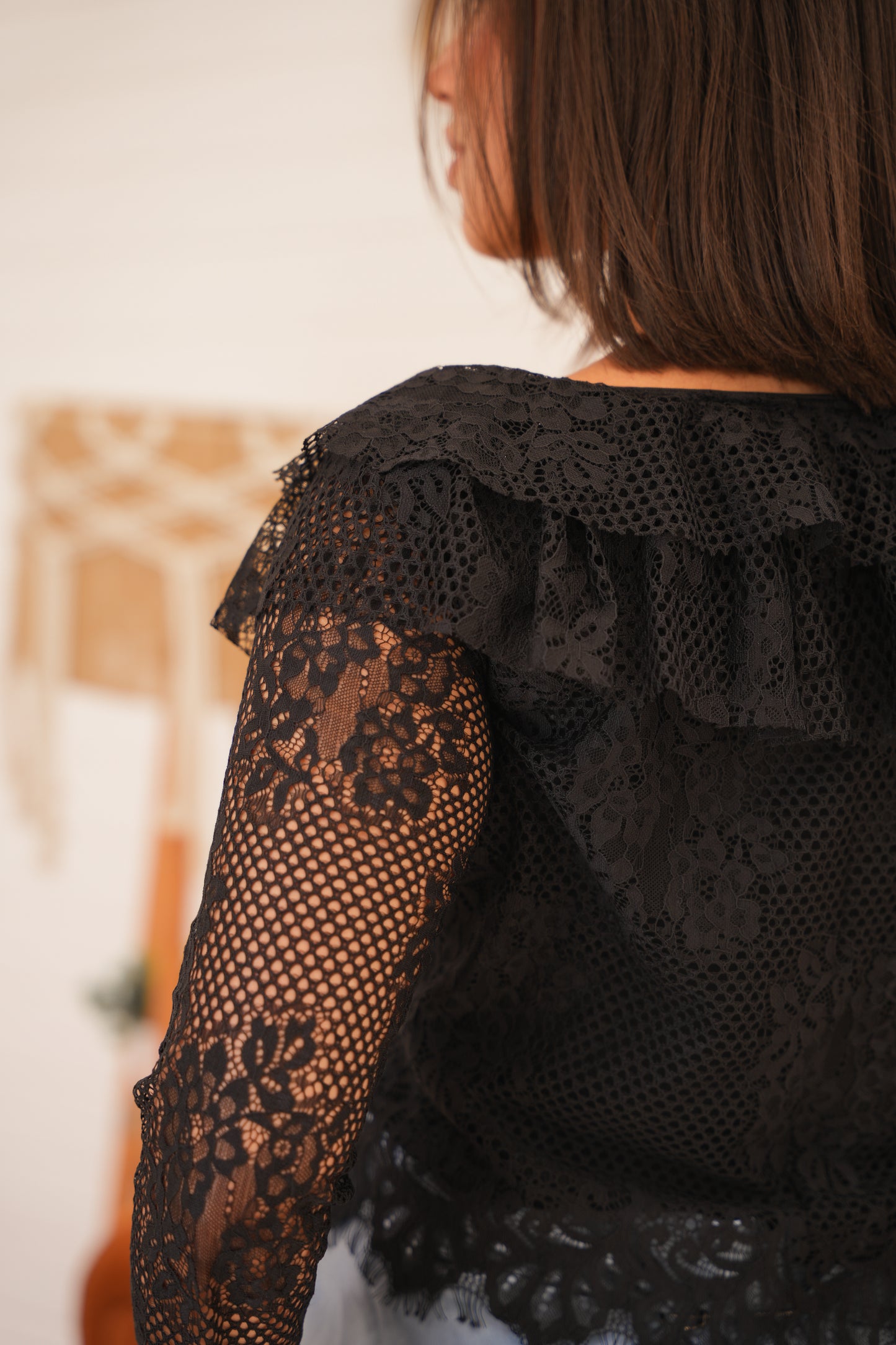 Amour Lace Top in black