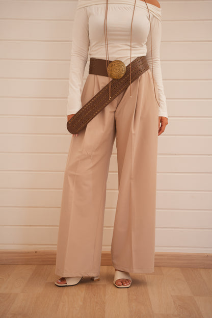 Stellar Trousers in Beige