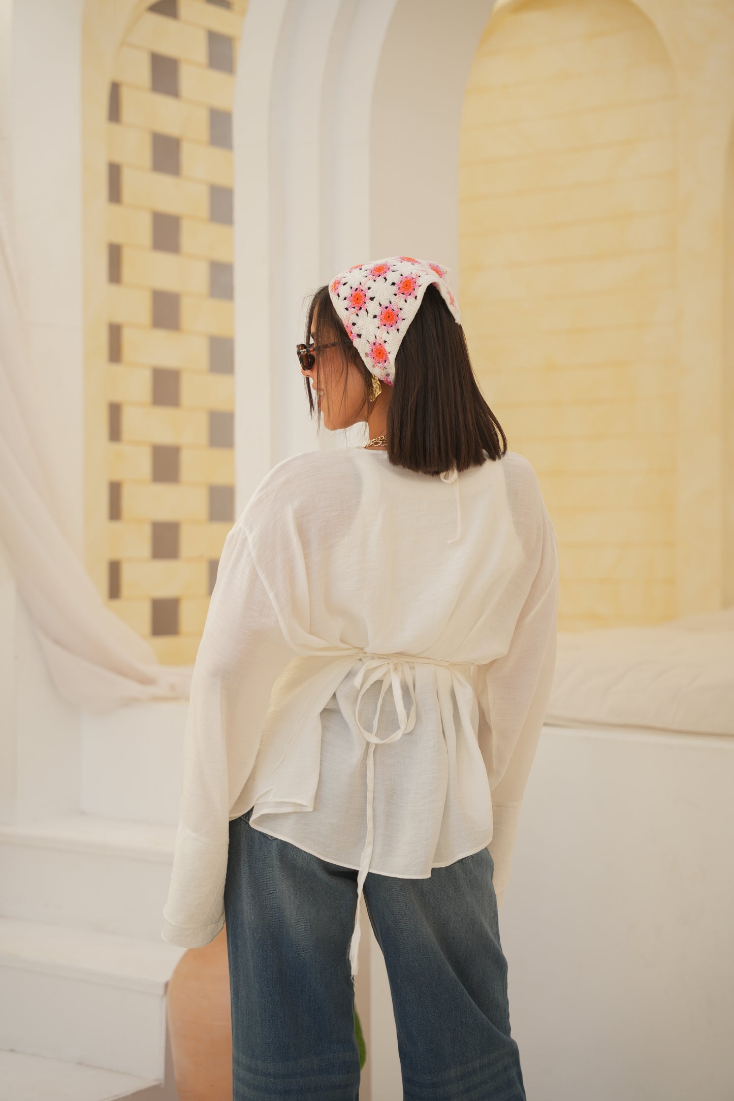 Solare Blouse in white