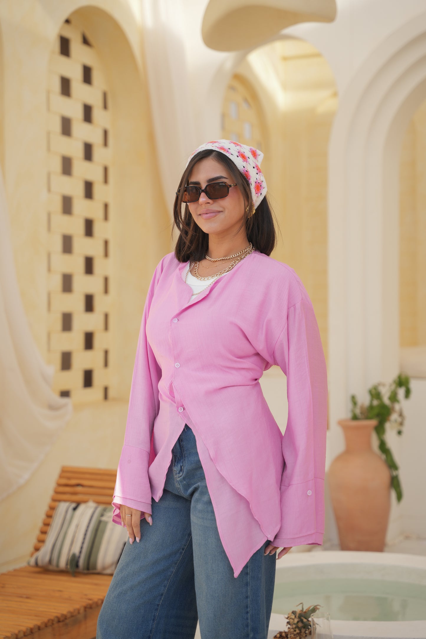Solare Blouse in Pink