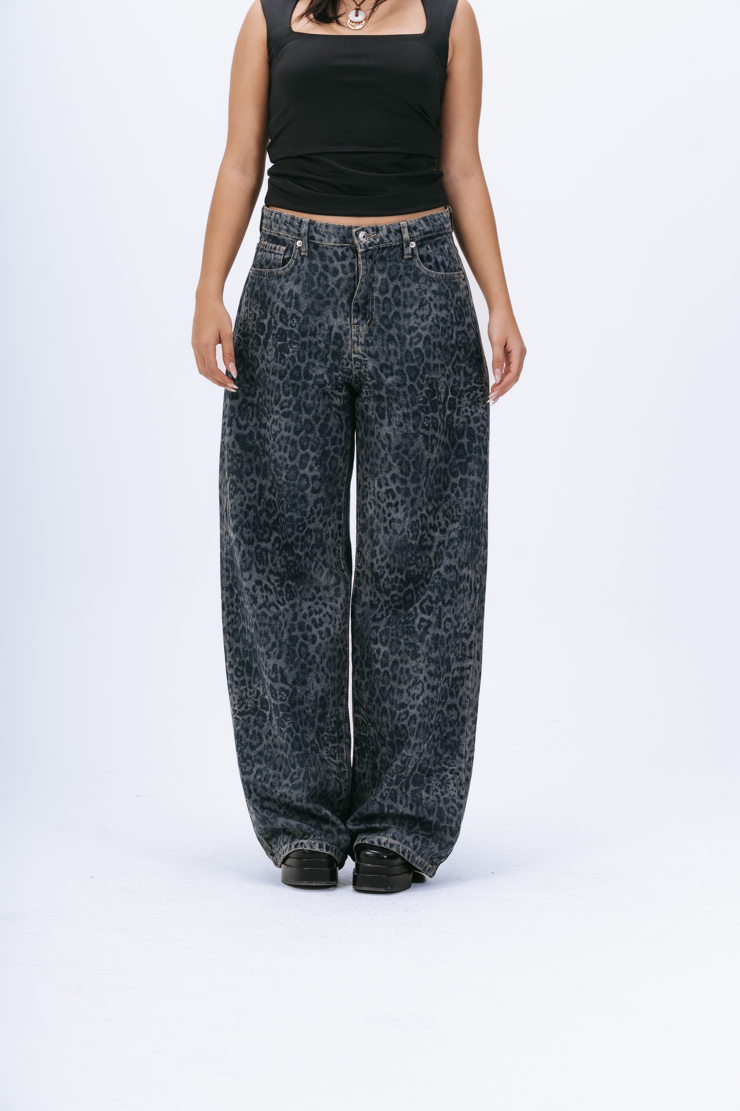 Blue-Black Tiger Jeans