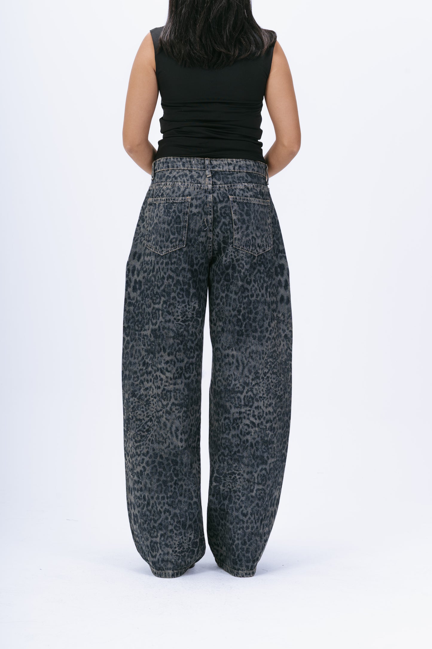 Blue-Black Tiger Jeans