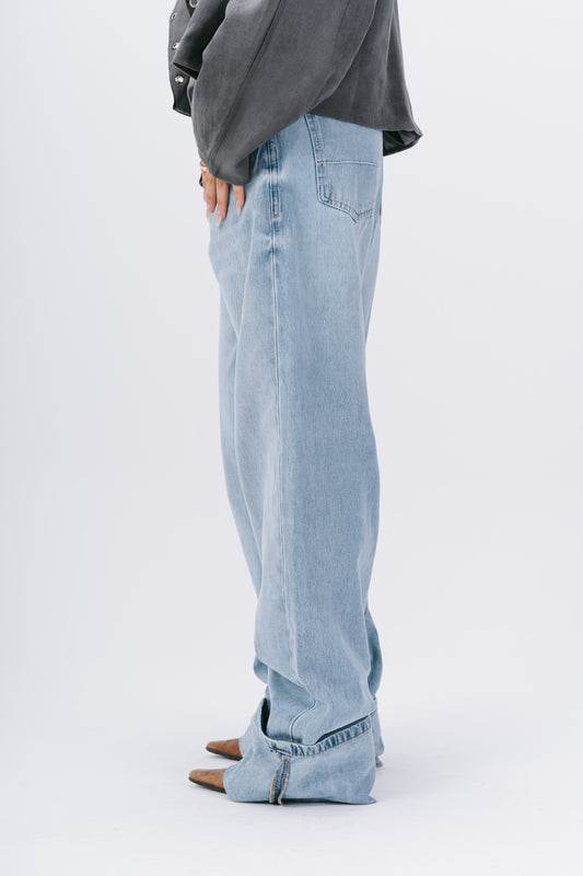 Wide long denim Pants